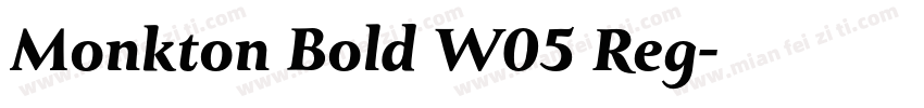 Monkton Bold W05 Reg字体转换